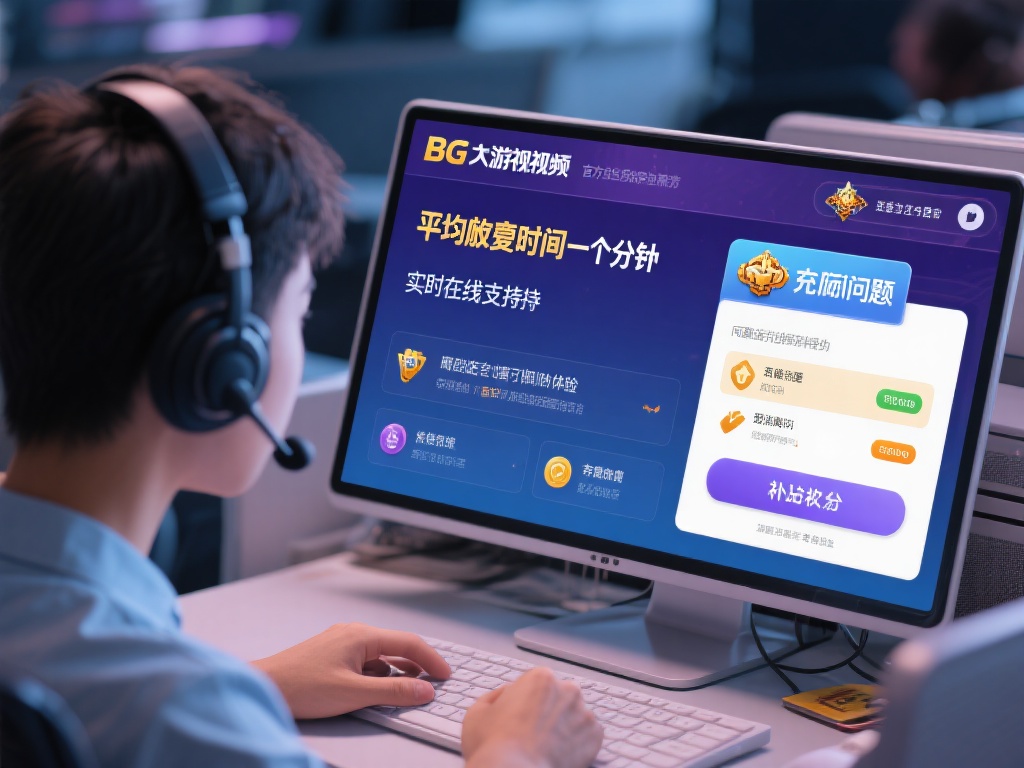 以实时在线支持为例，BG大游视讯官方自称客服平均响